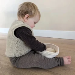 Alwero Baby Vest - Lulu Light - Maat 56/62 - Sand Brown