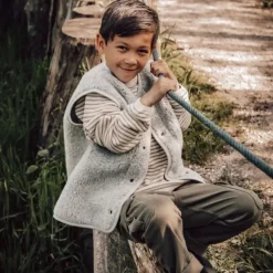 Alwero Gilet - Tyb Light Junior - Maat 92/98 - Grijs