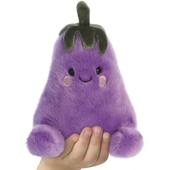 Aurora Palm Pals Aubergine Knuffel - 13 cm