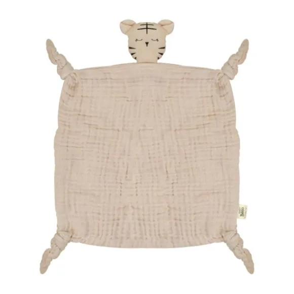 Baby Bello Toby The Tiger Knuffeldoekje - Toasted Almond