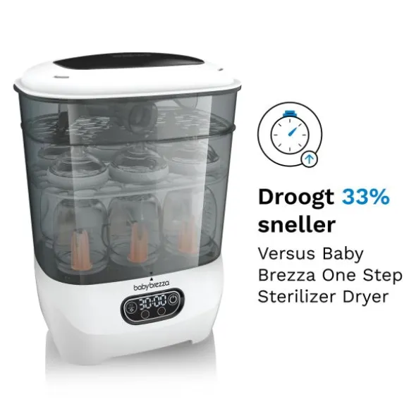 Baby Brezza Flessensterilisator & Droger Advanced - Wit