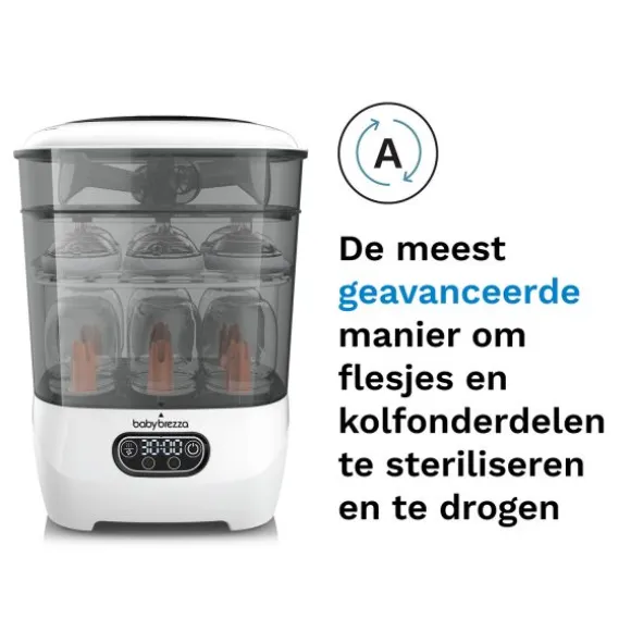 Baby Brezza Flessensterilisator & Droger Advanced - Wit