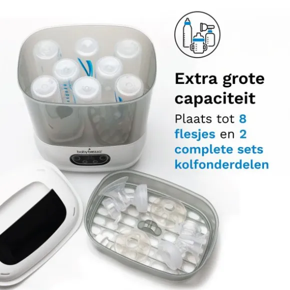 Baby Brezza Flessensterilisator & Droger Advanced - Wit