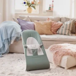 BabyBjörn Balance Soft Jersey Wipstoel Salie / Grijs