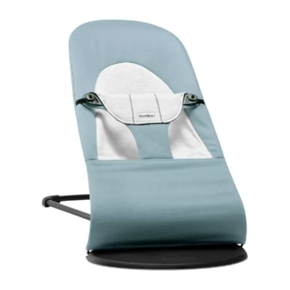 BabyBjörn Balance Soft Wipstoel – Geweven Jersey – Blauw Grijs