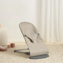 BabyBjörn Balance Soft Wipstoeltje Geweven Jersey Tri-Fabric - Zandgrijs