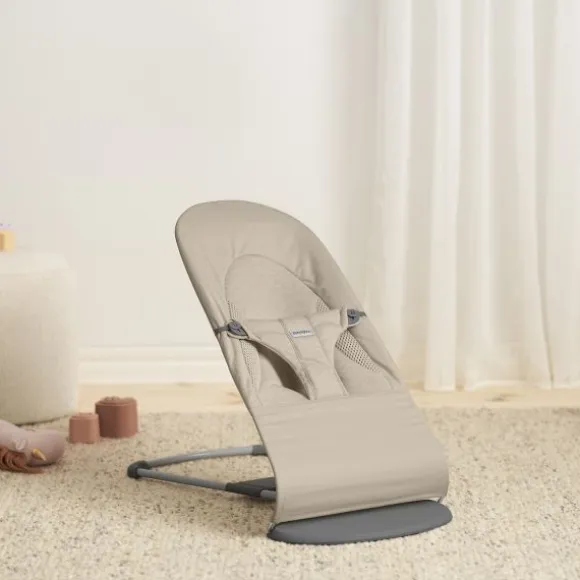 BabyBjörn Balance Soft Wipstoeltje Geweven Jersey Tri-Fabric - Zandgrijs