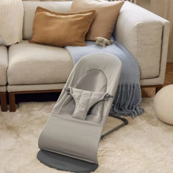 BabyBjörn Balance Soft Wipstoeltje Geweven Jersey Tri-Fabric - Zandgrijs