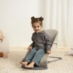 BabyBjörn Balance Soft Wipstoeltje Geweven Jersey Tri-Fabric - Zandgrijs