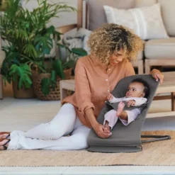 BabyBjörn Bliss Cotton Wipstoel - Zandgrijs