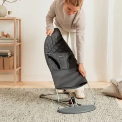 BabyBjörn Bliss Cotton Wipstoel - Zandgrijs