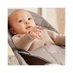 BabyBjörn Bliss Cotton Wipstoel - Zandgrijs