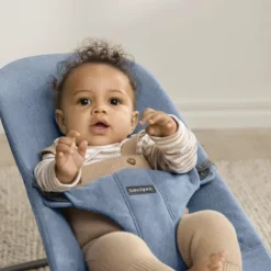 BabyBjörn Bliss Wipstoel – Geweven – Mélange Blauw