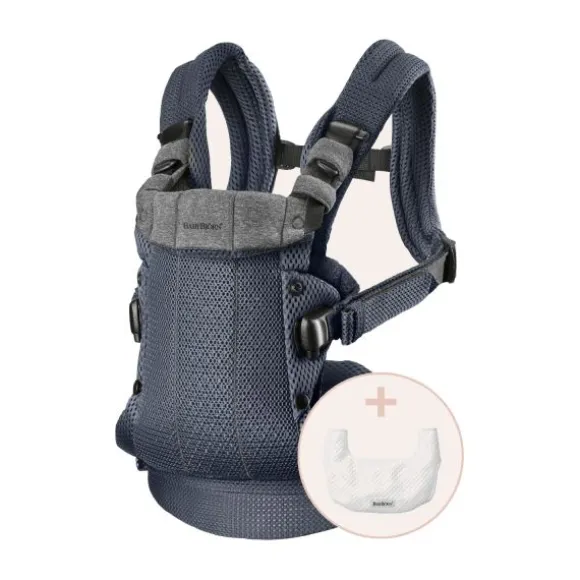 BabyBjörn Harmony 3D Mesh Draagzak Met Slab Marineblauw