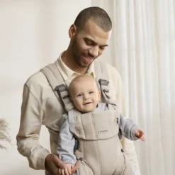 BabyBjörn Harmony Draagzak – Geweven – Mélange Lichtbeige