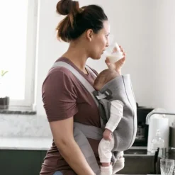 BabyBjörn Mini 3D Jersey Draagzak Lichtbeige