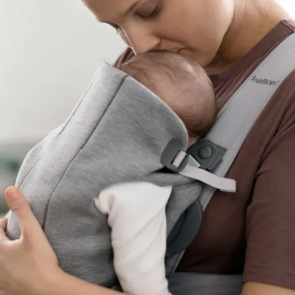 BabyBjörn Mini 3D Jersey Draagzak Lichtbeige