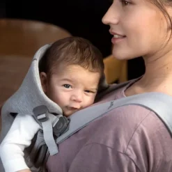 BabyBjörn Mini 3D Jersey Draagzak Lichtbeige