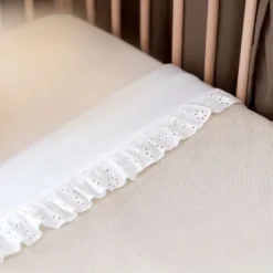 Baby's Only Calm Ruffle Wieglaken - 80 x 100 cm - Wit