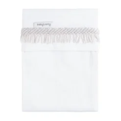 Baby's Only Happiness Wieglaken Gebreide Bies - Oud Roze / Ecru