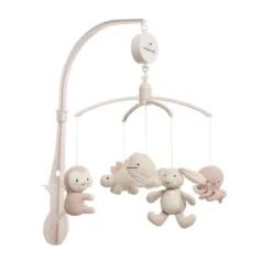 Baby's Only Heaven Muziekmobiel Animals Oud Roze / Warm Linen