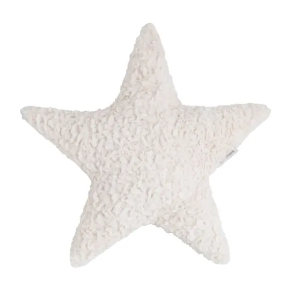 Baby's Only Kussen - Ster Teddy - Snow - Oud Roze