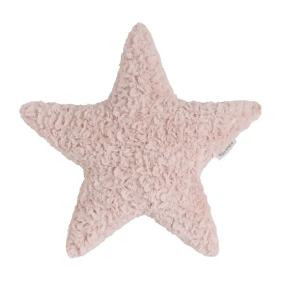 Baby's Only Kussen - Ster Teddy - Snow - Oud Roze
