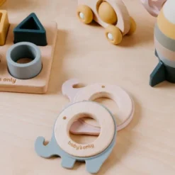 Baby's Only Olifant Bijtring Vintage Blue