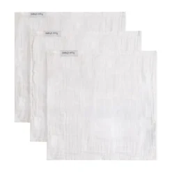 Baby's Only Tender Monddoekje - 3-Pack - 30x30cm - Beige / Linen