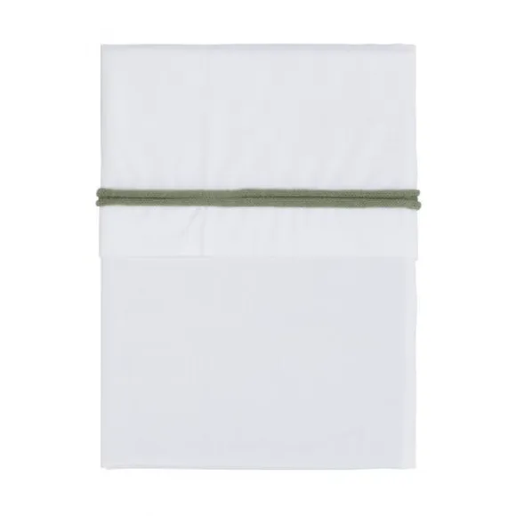 Baby's Only Wieglaken Wit / Urban Green 80 x 100 cm