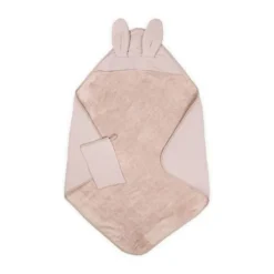 Bamboom Badcape met Washand - Duo Set Waffle - 75x75 cm