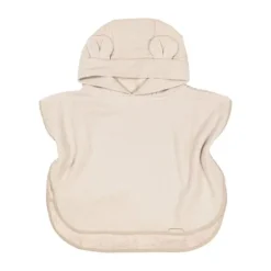 Bamboom Badponcho Baby 0–2 Jaar - Bamboe Wafel Terry - Warm White