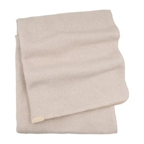 Bamboom Brushed Wiegdeken - 80x80 cm - Melange Sand