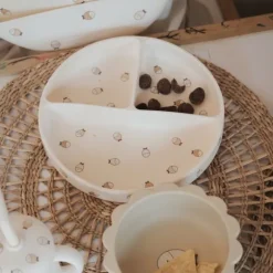 Bamboom Dinerset - Siliconen - Fishes