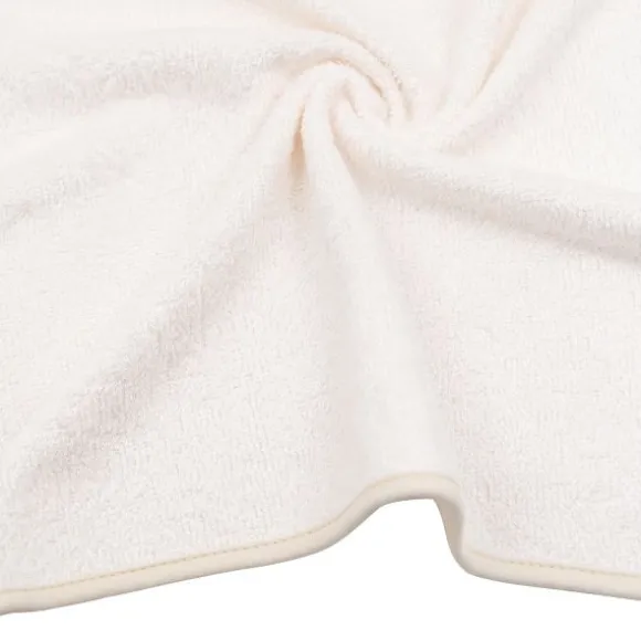 Bamboom Duo Bees Badcape + Washand – 75x75 cm – Off White