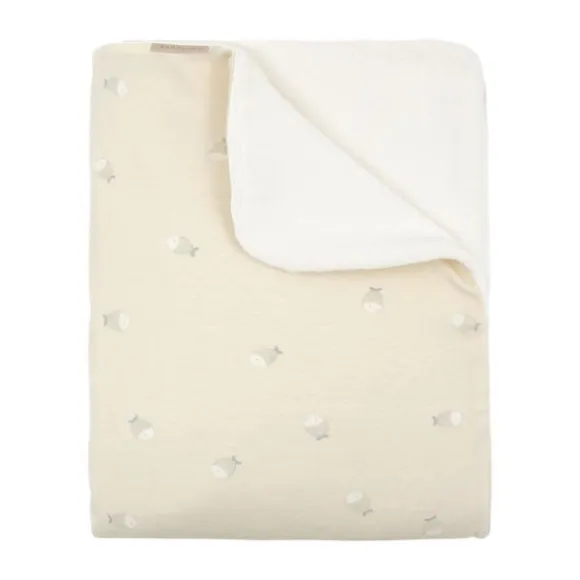 Bamboom Ledikantdeken - Jersey Print - Fishes