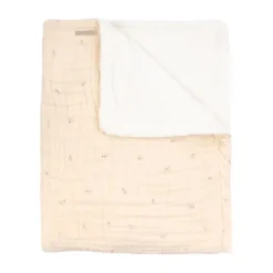 Bamboom Ledikantdeken Nuvola - Dubbelzijdig - Olives Pink