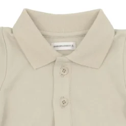 Bamboom Long Sleeve Body Polo - 6 Mnd - Sand