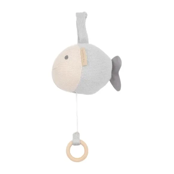 Bamboom Muziekdoosje Vis - Blue