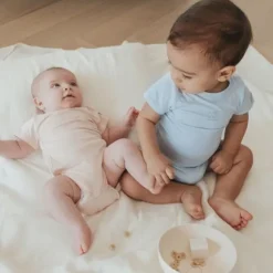 Bamboom Overslag Romper - Blauw - 1 Mnd