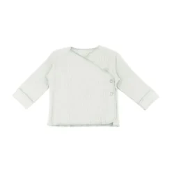 Bamboom Overslagshirt - Pure - Lange Mouw - Blauw - 1 Mnd