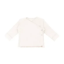 Bamboom Overslagshirt - Pure - Lange Mouw - Creme - 3 Mnd