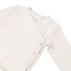 Bamboom Overslagshirt - Pure - Lange Mouw - Creme - 3 Mnd