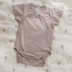 Bamboom Rompertje Korte Mouw - Sand - 9 Mnd