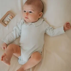 Bamboom Rompertje Lange Mouw - 3 Mnd - Light Blue