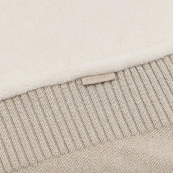 Bamboom 4-Seizoenen Wikkeldeken - Teddy Kasjmier - 80 x 80 cm - Stone Sand