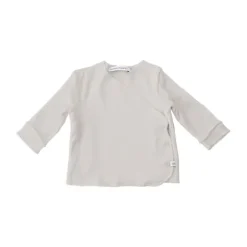 Bamboom T-Shirt Met Overslag - Lange Mouw - 1 Mnd - Sand