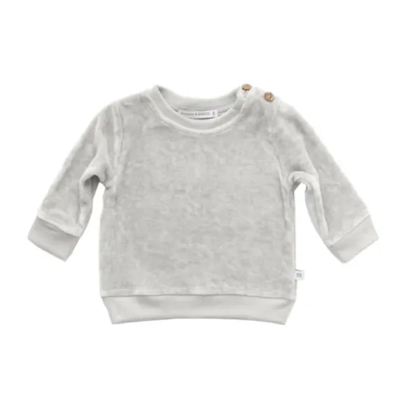 Bamboom Velvet T-shirt Ice Grey 1 Mnd