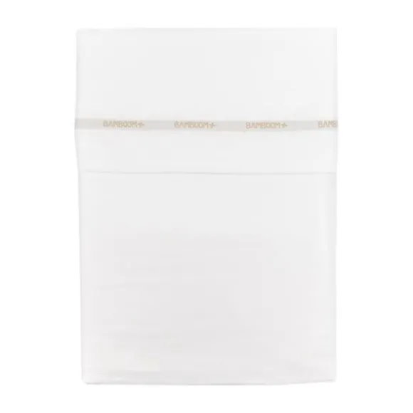 Bamboom Wieglaken Met Bies Wit