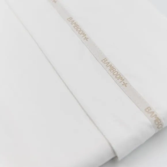 Bamboom Wieglaken Met Bies Wit